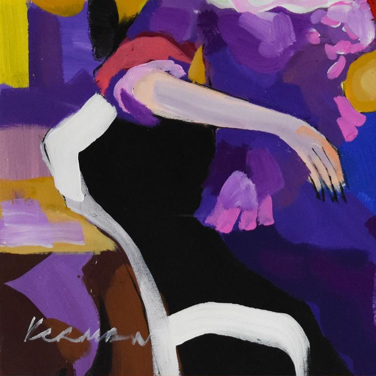 Michael Kerman, Original Acrylic Painting on Canvas, Hand Signed with Letter of Authenticity.