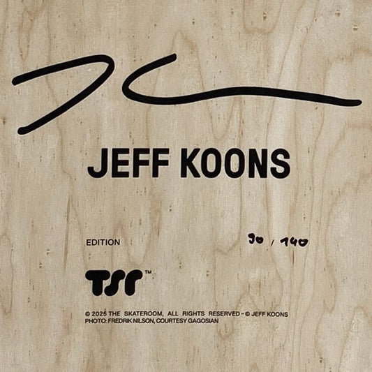 Jeff Koons, "Lobster and Seated Ballerina" Framed Limited Edition Skateboard Set, Plate Signed with Letter of Authenticity.