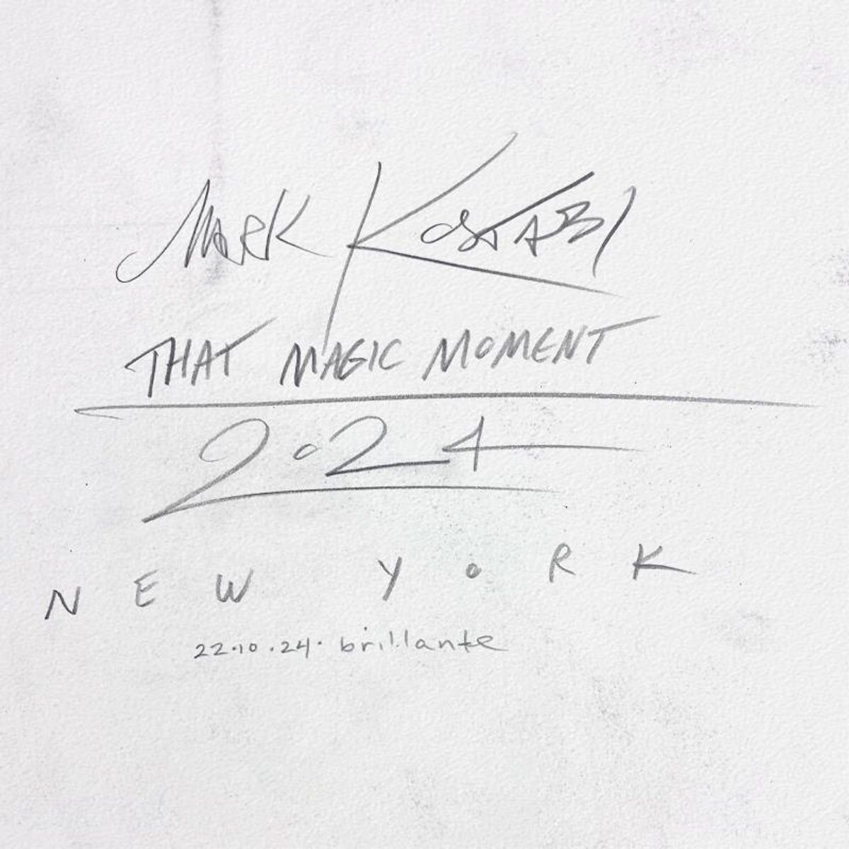 Mark Kostabi, "That Magic Moment" Framed Original Mixed Media Drawing on Paper, Hand Signed with Certificate of Authenticity