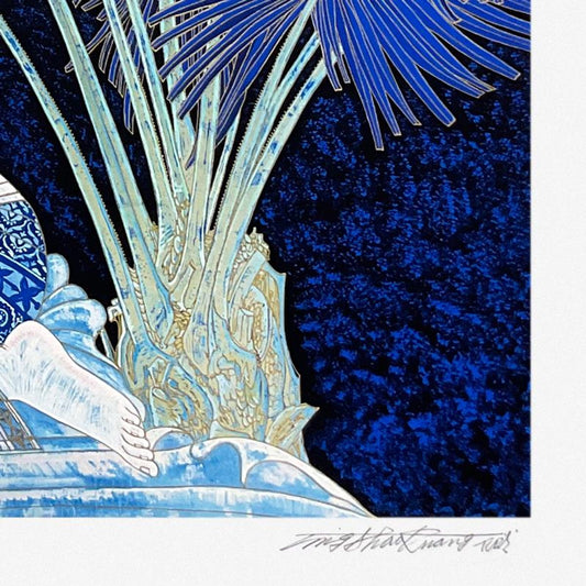 Ting Shao Kuang, "Lady with Beige Hat" Limited Edition Printers Proof Serigraph, Numbered 1/2 and Hand Signed with Letter of Authenticity