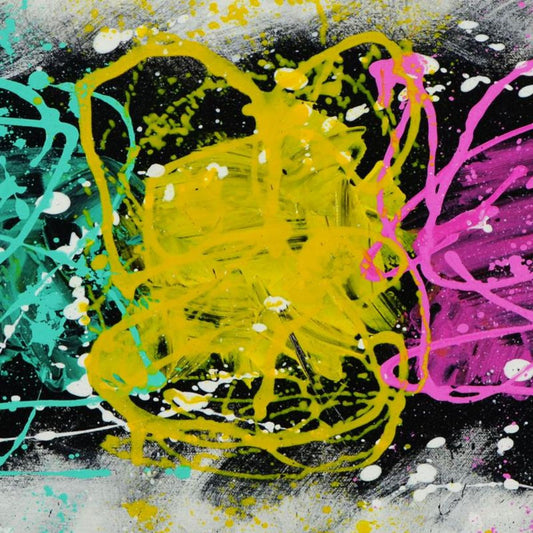 George Marlowe, "Tres Chic" Hand Signed Original Acrylic Painting on Canvas with Certificate of Authenticity.