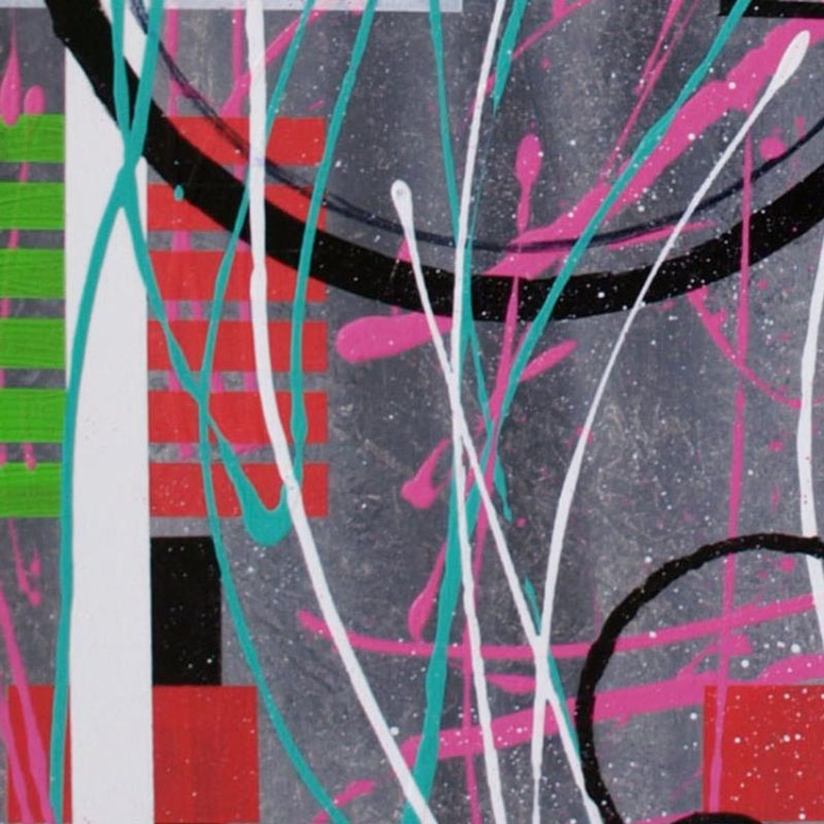 George Marlowe, "Rosado Y Lima" Original Acrylic Painting on Canvas, Hand Signed with Letter of Authenticity