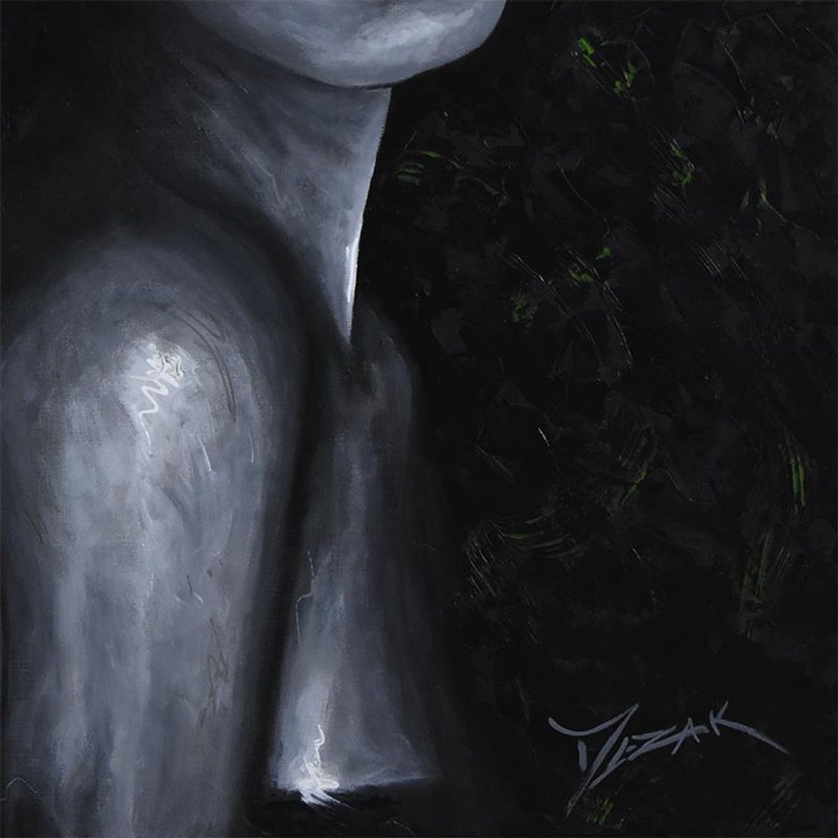 Trevor Mezak, "Jade" Original Acrylic Painting on Gallery Wrapped Canvas, Hand Signed with Letter Authenticity.