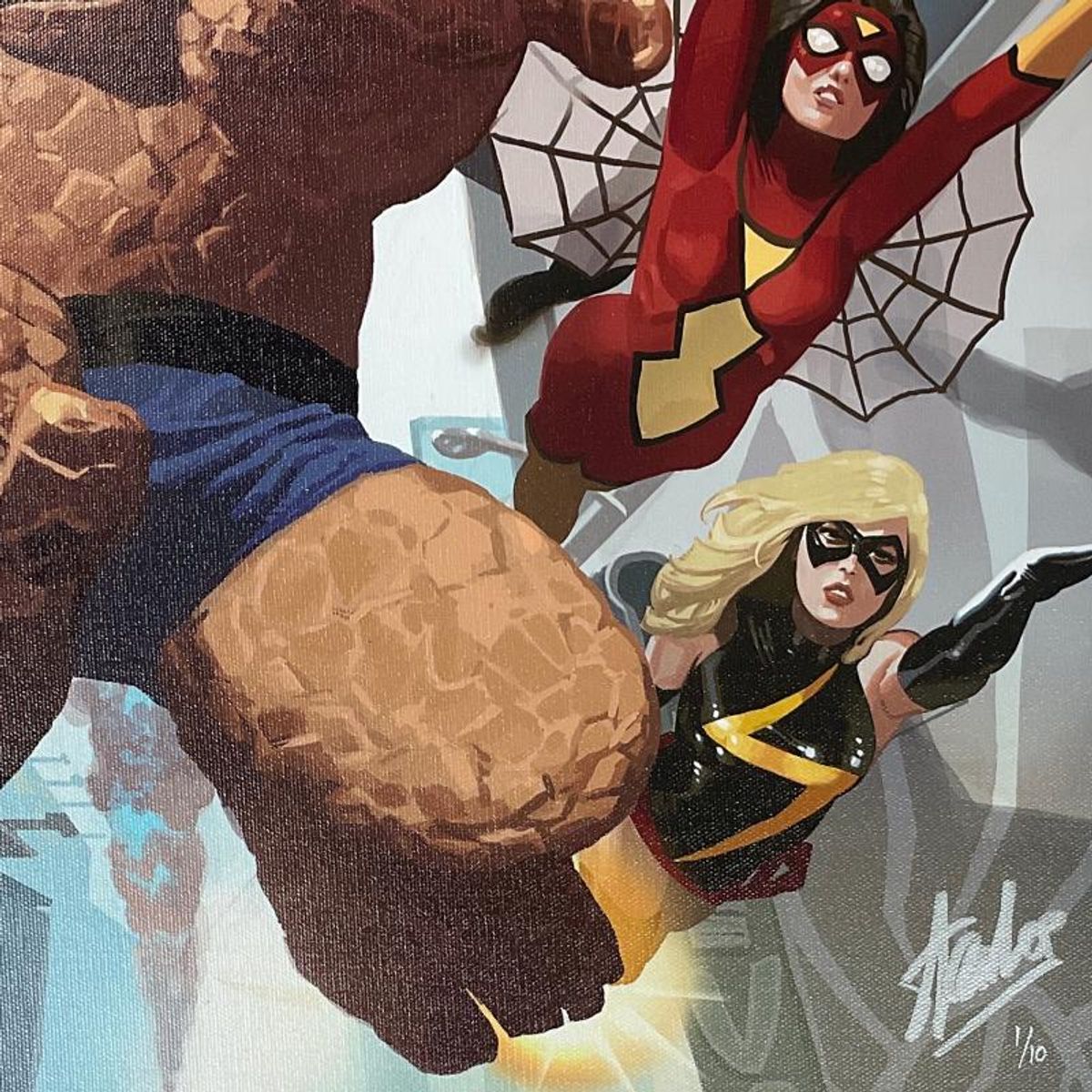 Stan Lee Signed, Marvel Comics "I Am An Avenger #4" Limited Edition Canvas, Numbered 1/10 with Certificate of Authenticity.