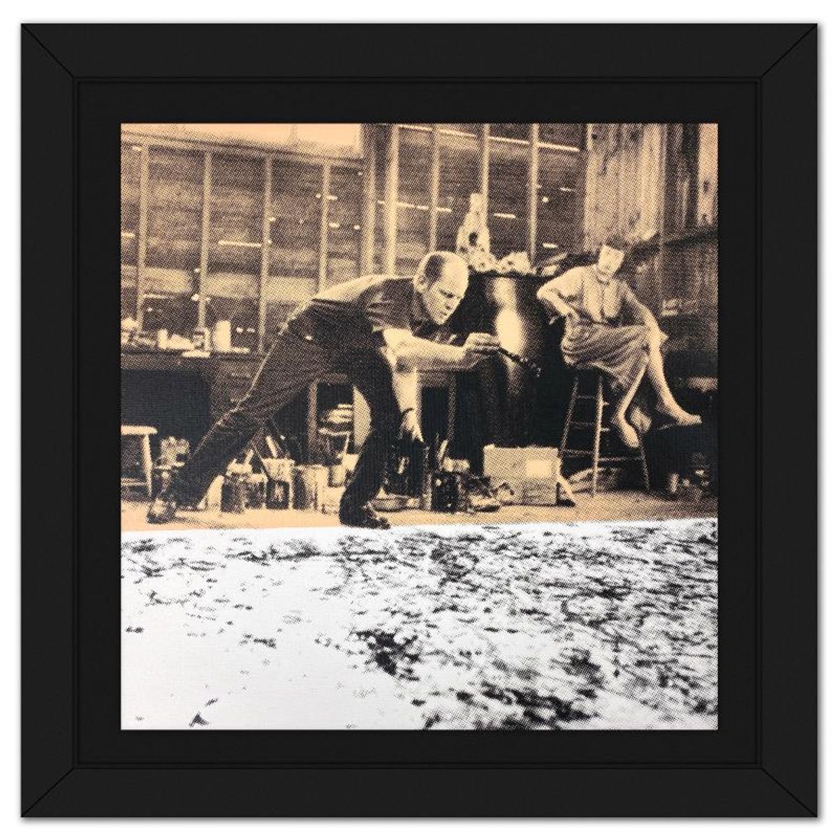 Steve Kaufman (1960-2010), "Jackson Pollock" Framed Hand Pulled Limited Edition Silscreen, Numbered PP 12/50 Inverso and Hand Signed with Letter of Authenticity