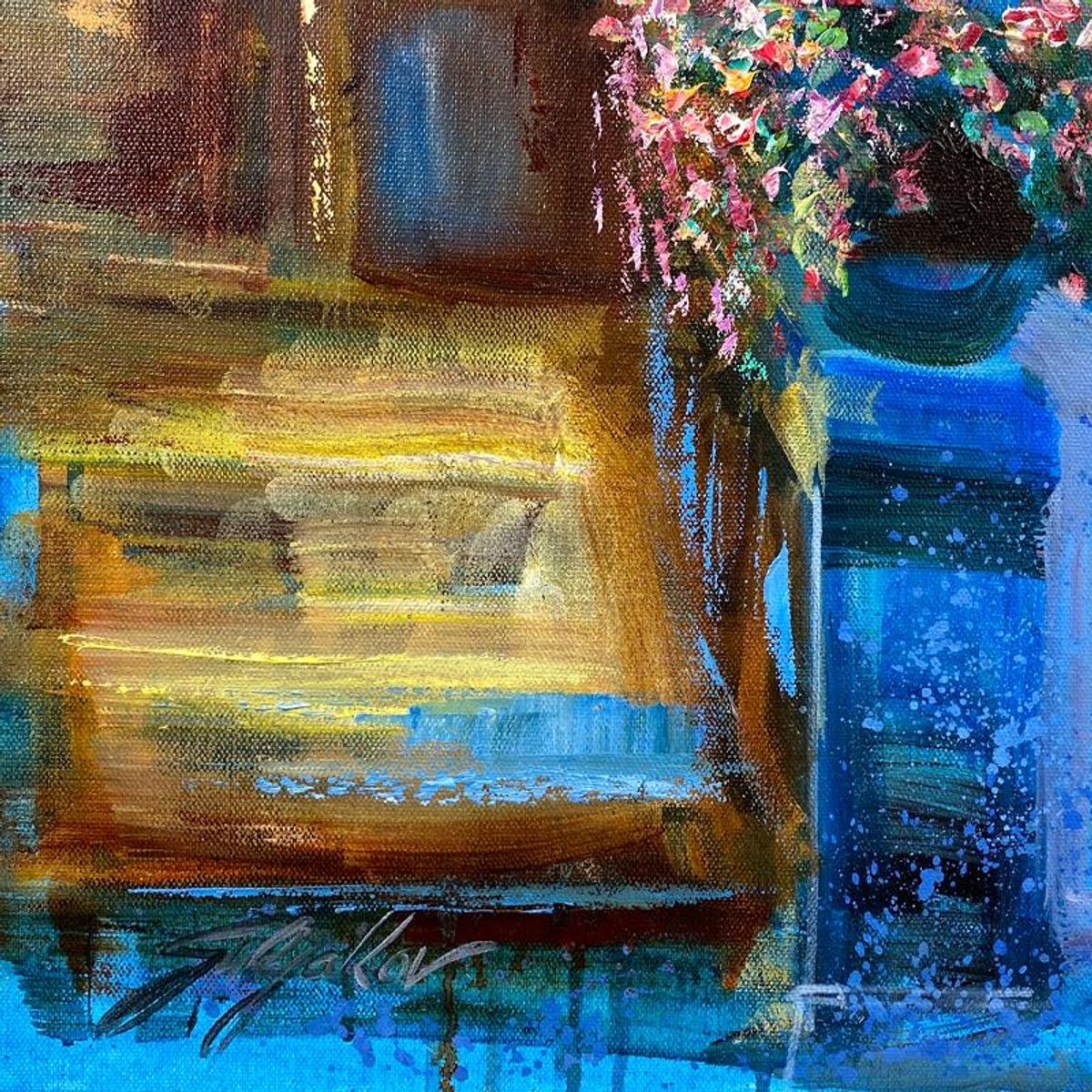 Vadik Suljakov, "Via Grace" Original Oil Painting on Canvas, Hand Signed with Letter of Authenticity.