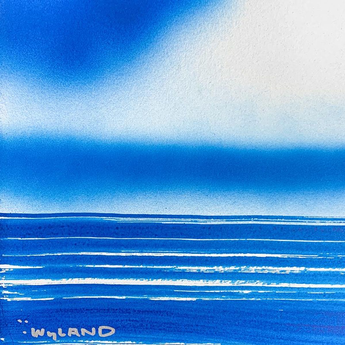 Wyland, "Dolphin" Framed, Hand Signed Original Painting with Letter of Authenticity.