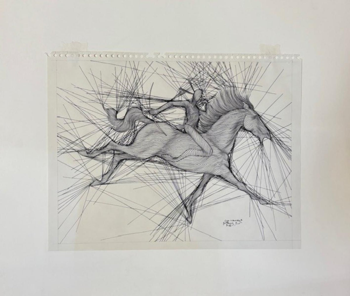 Guillaume Azoulay- Pen and ink drawing on paper