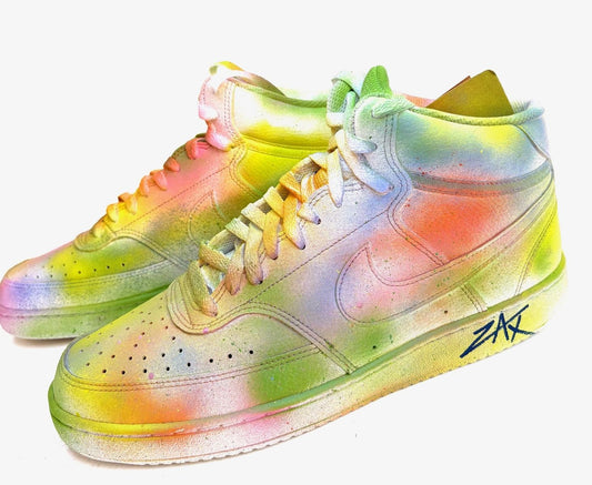 E.M Zax- 1/1 unique hand painted shoes with box