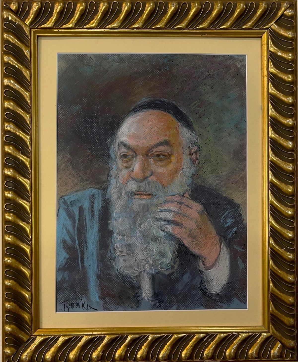 Toymkin- Pastel on paper "Portrait of a Jew"