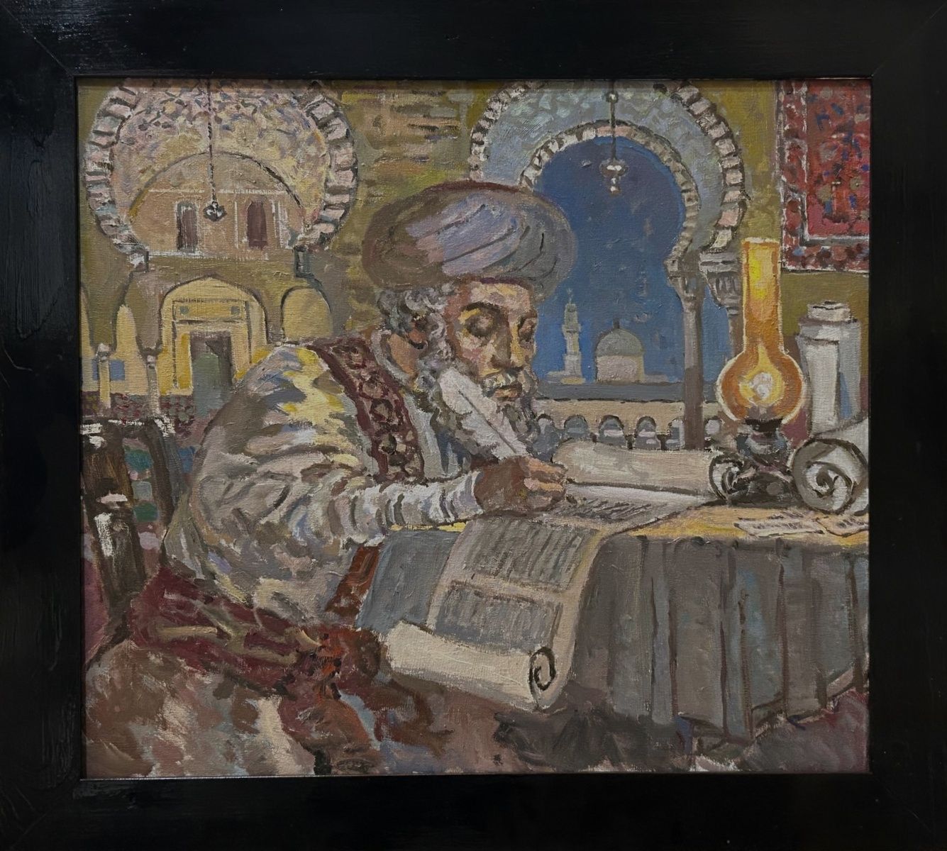 Toymkin- Oil on canvas "Maimonides (Rambam)"