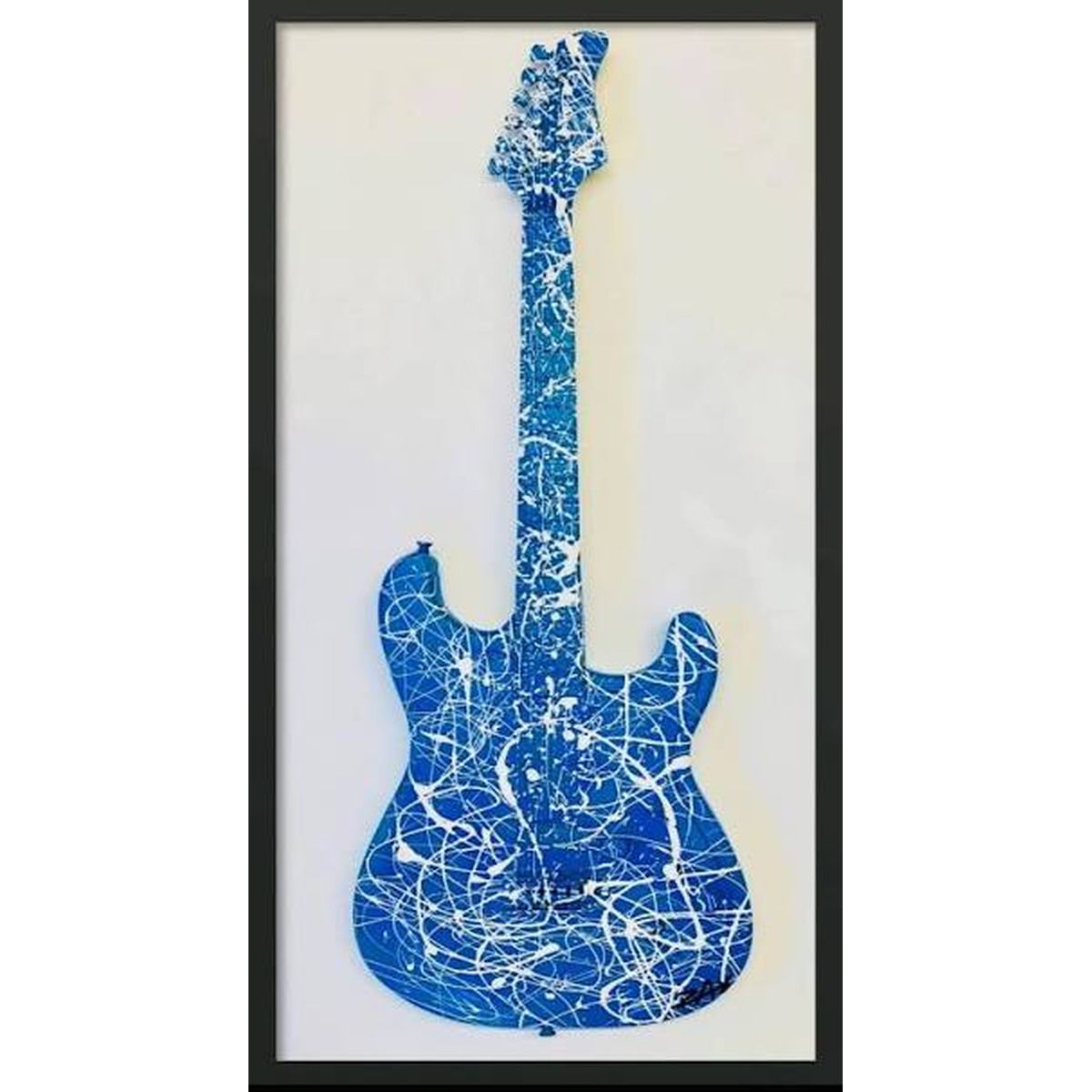 E.M. ZAX- 1/1 Hand Painted electric guitar