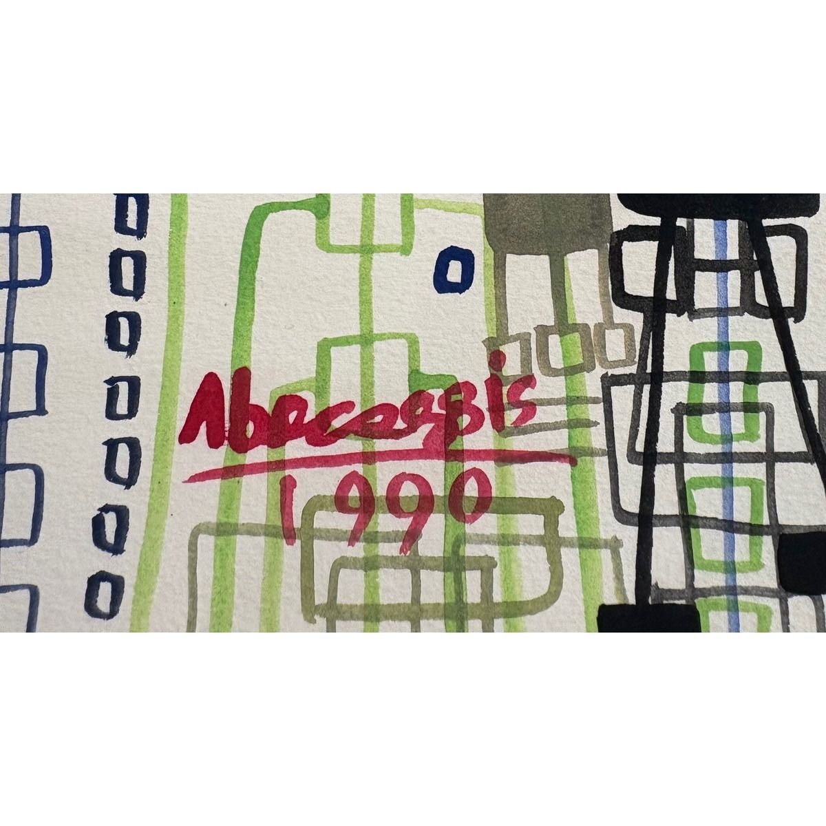 Raphael Abecassis- Original gouache painting on paper