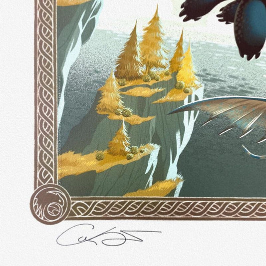 George Caltsoudas, "There Were Dragons" Limited Edition, PP Numbered 3/4 and Signed with Letter of Authenticity.