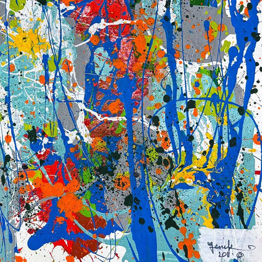 Jenik Cook, Framed Hand Signed Original Painting with Letter of Authenticity.