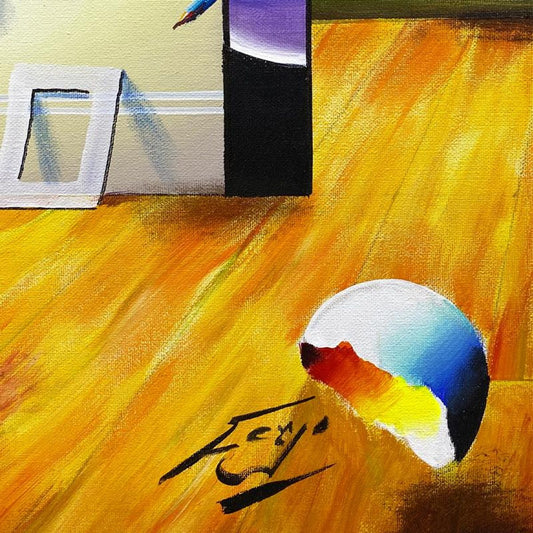 Ferjo, Original Acrylic Painting on Canvas, Hand Signed with Letter of Authenticity.