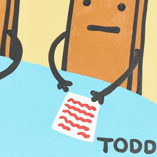 Todd Goldman, "Board Meeting" Original Acrylic Painting on Gallery Wrapped Canvas (60" x 48"), Hand Signed with Letter of Authenticity.