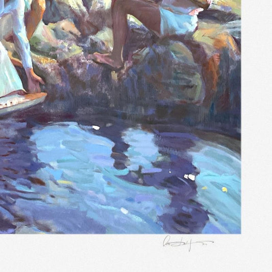 Don Hatfield, "Rock Point" Limited Edition Printer's Proof Serigraph, Numbered 1/11 and Hand Signed with Letter of Authenticity.