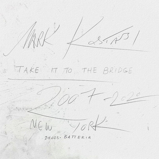 Mark Kostabi, "Take it To the Bridge" Framed Original Drawing on Paper, Hand Signed with Certificate of Authenticity