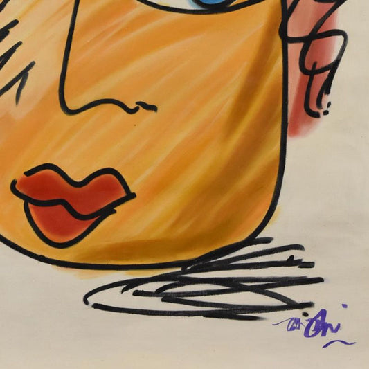 Mani, Original Acrylic Painting on Canvas (24" x 36"), Hand Signed with Letter of Authenticity.