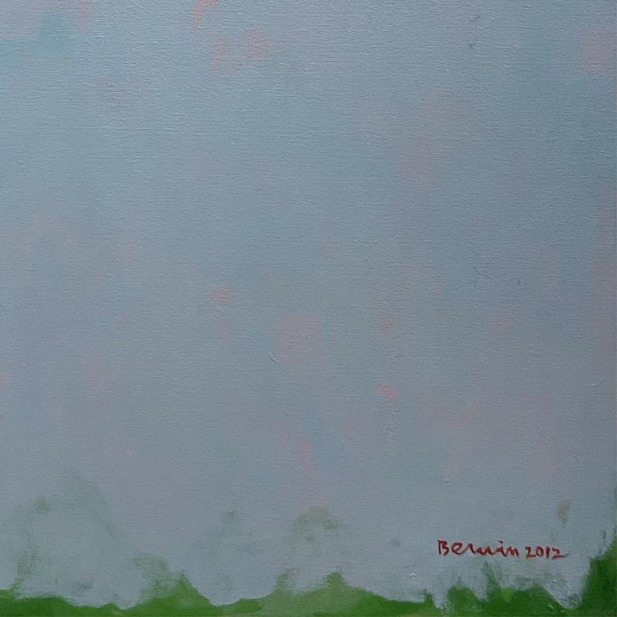 Milton Berwin (1925-2023), Original Painting on Canvas (50" x 66"), Hand Signed with Letter of Authenticity.