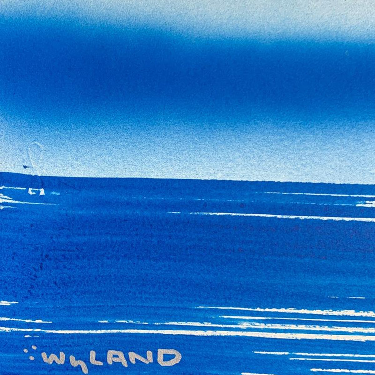 Wyland, "Dolphin" Framed, Hand Signed Original Painting with Letter of Authenticity.