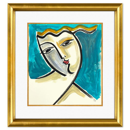 Yuroz, Framed Original Painting, Hand Signed with Letter of Authenticity.