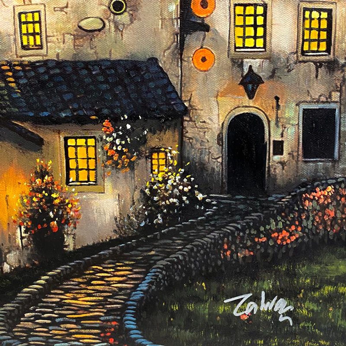 Zahra, Original Acrylic Painting on Canvas, Hand Signed with Letter of Authenticity.