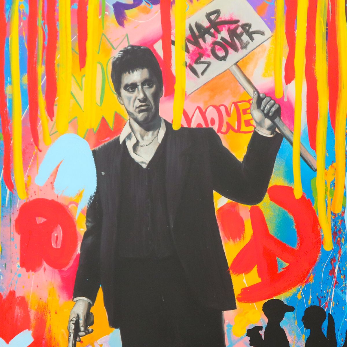 Nastya Rovenskaya- Original Mixed Media on Deckle Edge Paper "War is Over"