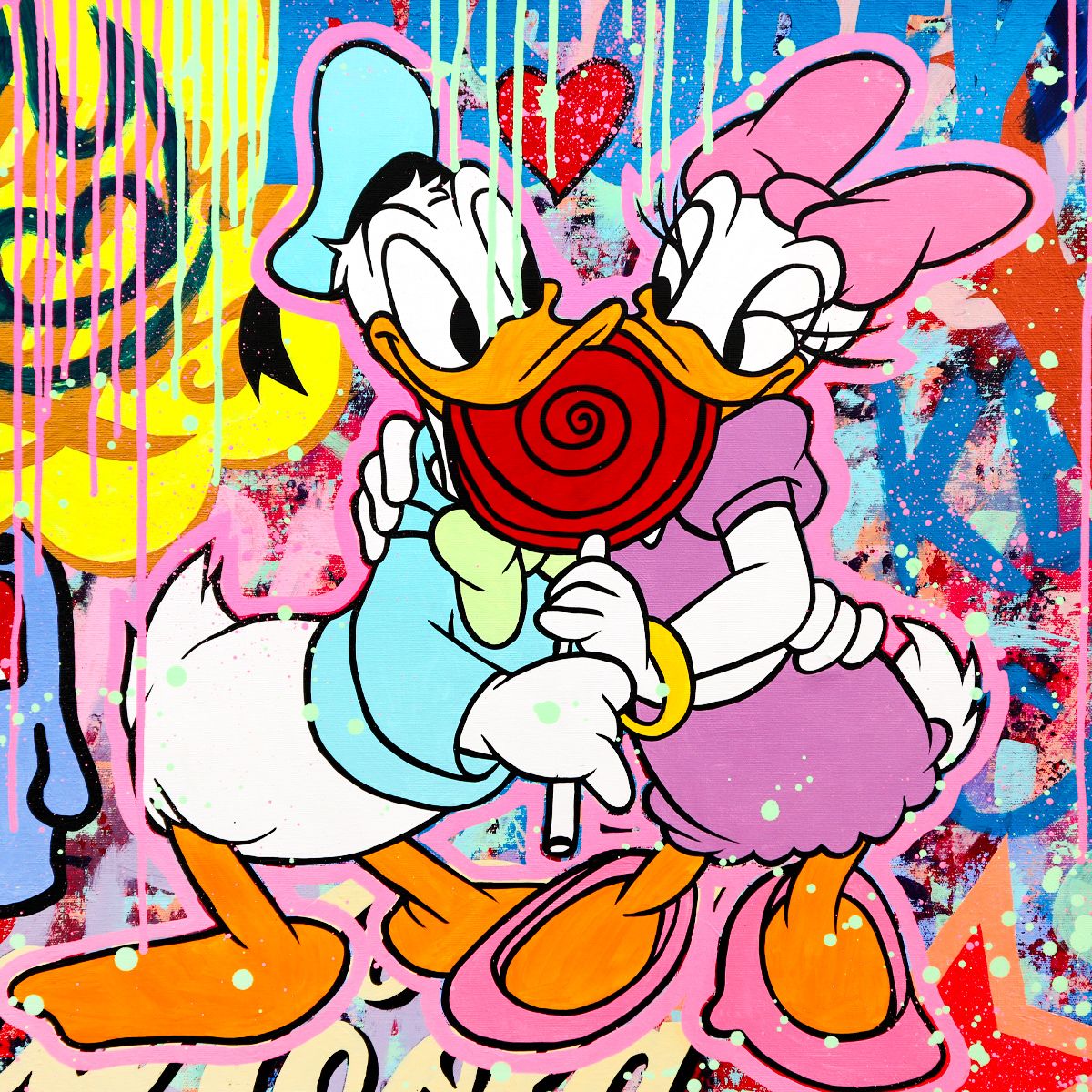 Nastya Rovenskaya- Original Oil on Canvas "Sugar Rush Romance"