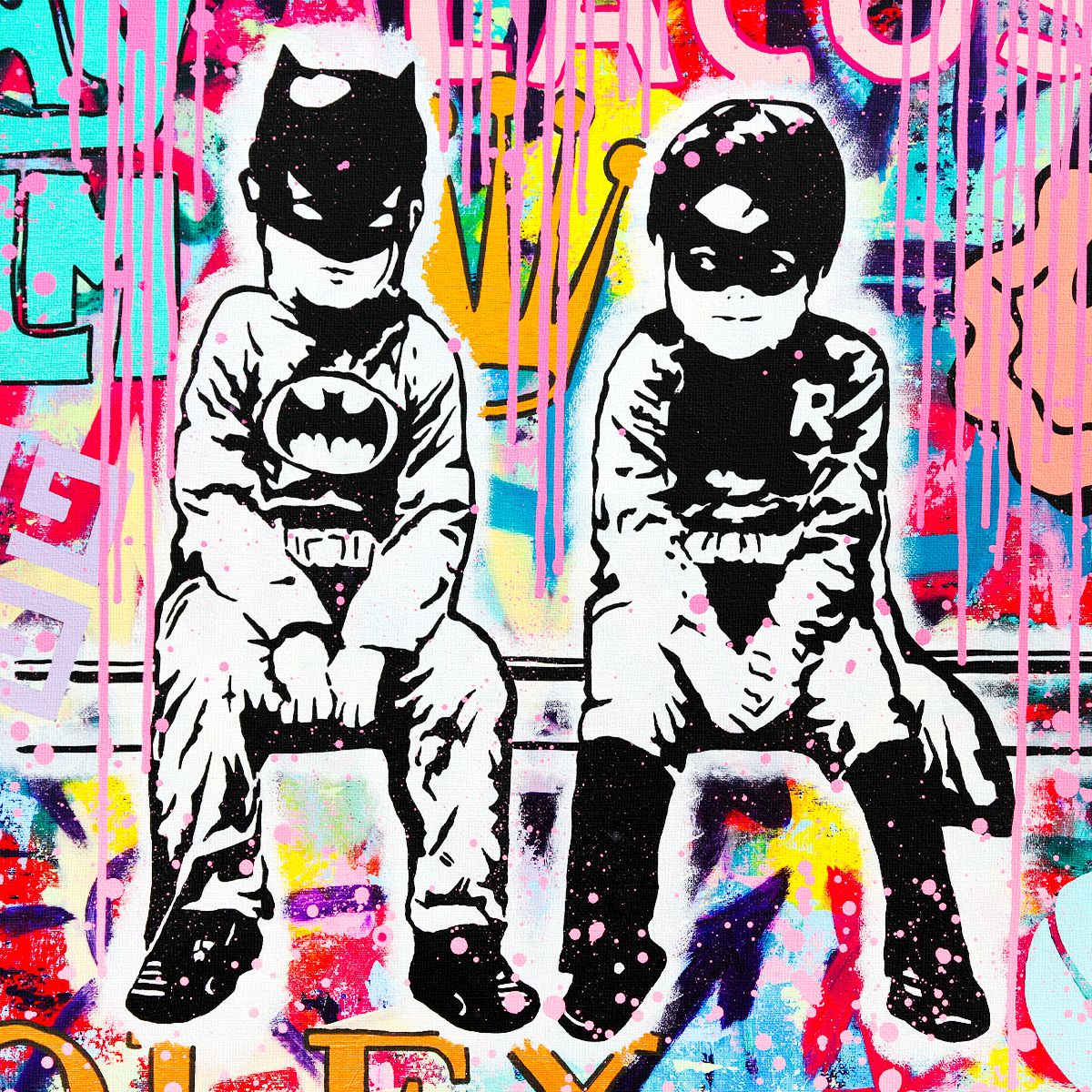Nastya Rovenskaya- Original Oil on Canvas "Future Heroes"