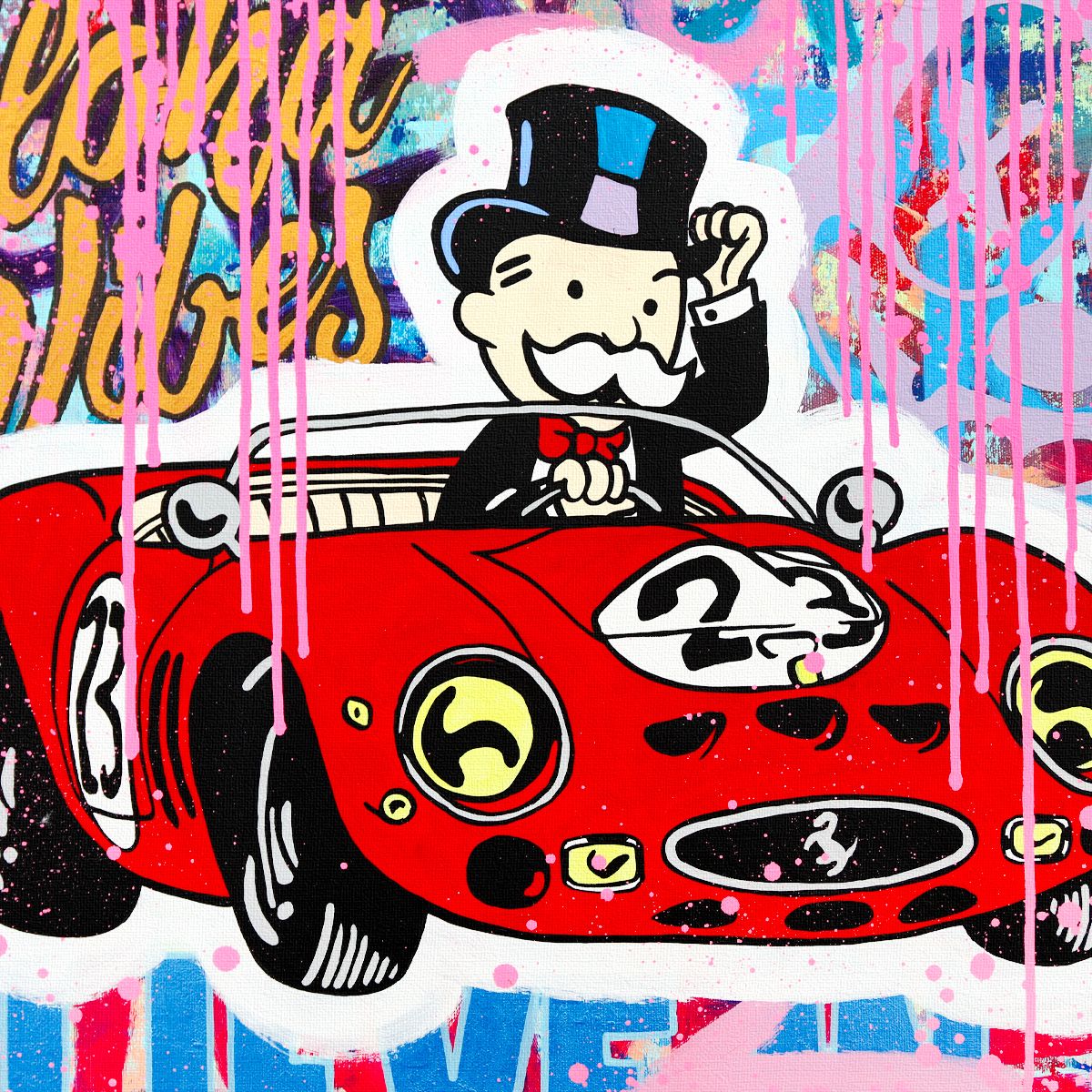 Nastya Rovenskaya- Original Oil on Canvas "Speed of Success"