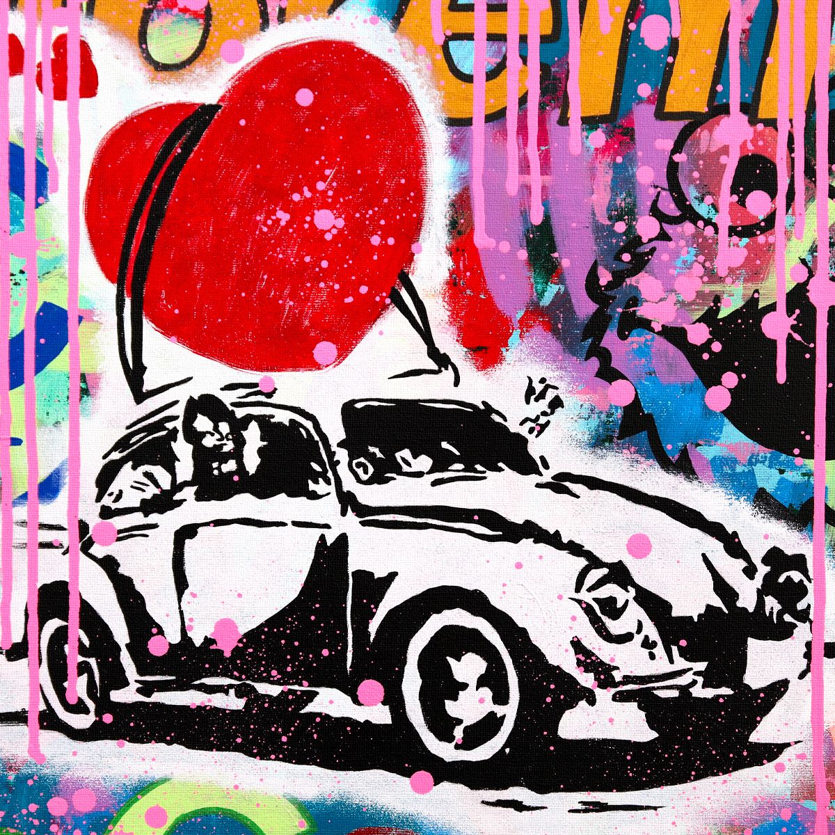 Nastya Rovenskaya- Original Oil on Canvas "Love Bug"