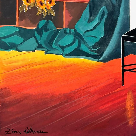 Zina Roitman, Hand Signed Original Painting with Letter of Authenticity.