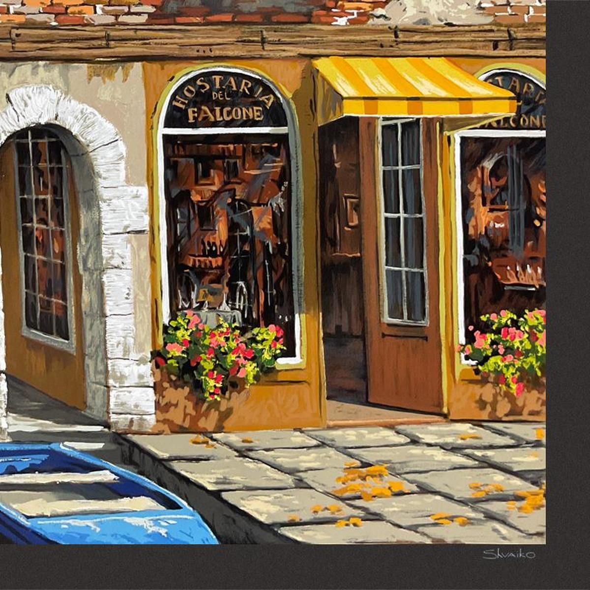 Viktor Shvaiko, "Autumn in Venice (Black)" Limited Edition Printer's Proof Serigraph (32" x 48"), Numbered 1/1 and Hand Signed with Letter of Authenticity.