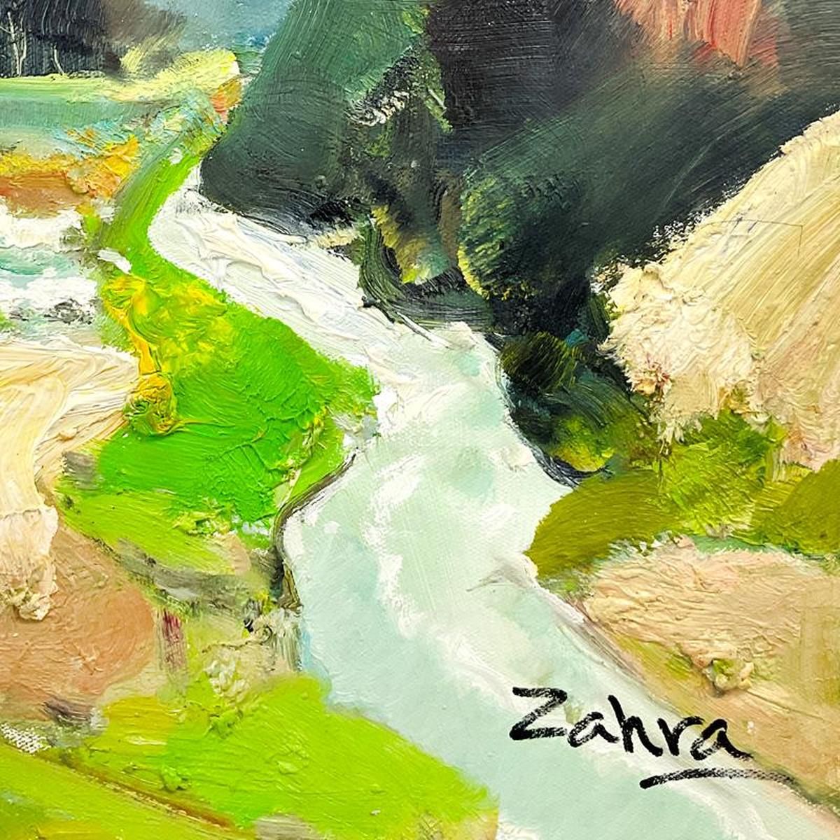 Zahra, Original Acrylic Painting on Canvas (24" x 20"), Hand Signed with Letter of Authenticity