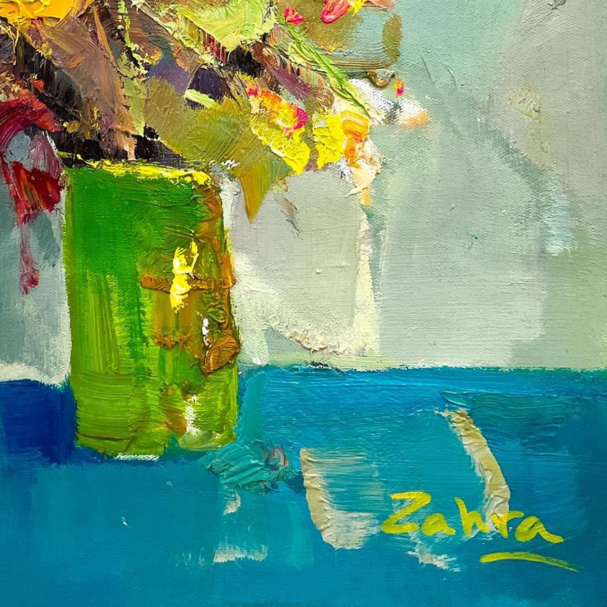 Zahra, Original Acrylic Painting on Canvas (24" x 20"), Hand Signed with Letter of Authenticity