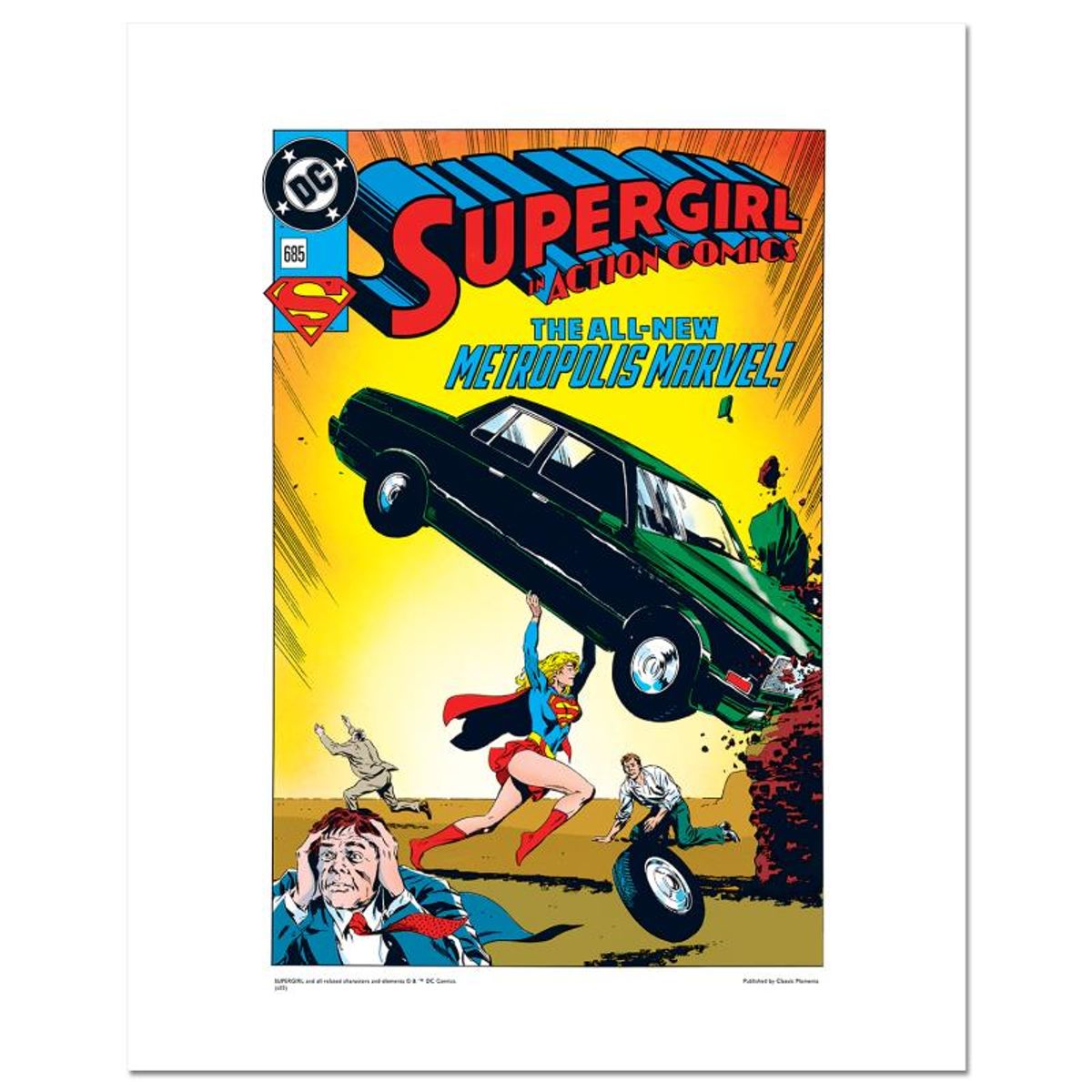 DC Comics, "Supergirl" Numbered Limited Edition Giclee with Certificate of Authenticity.