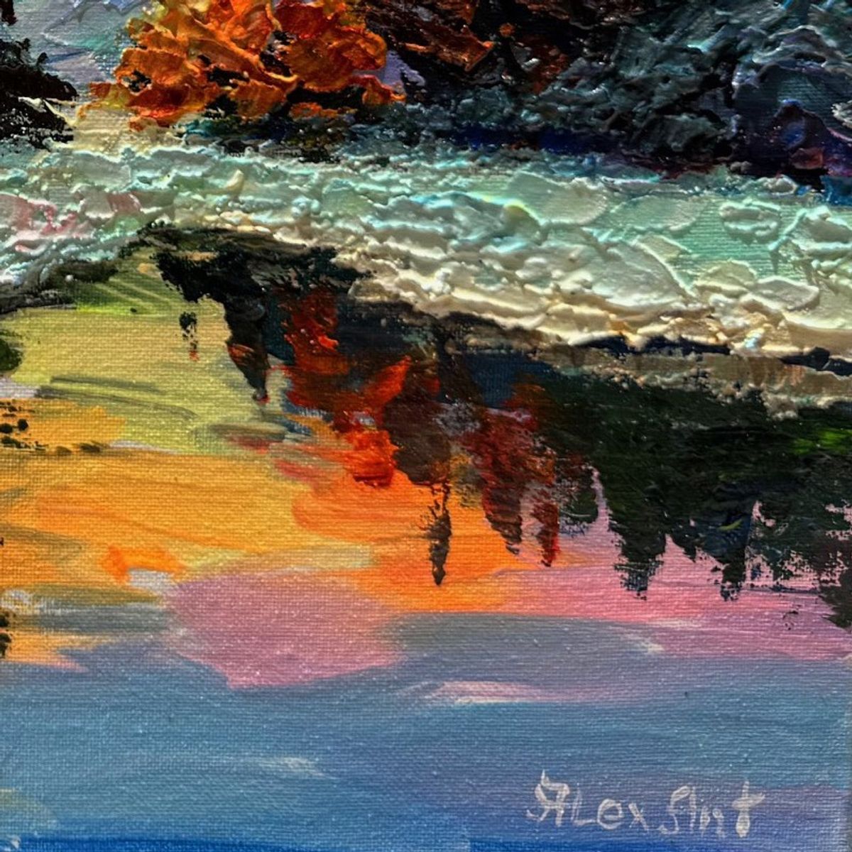 Alexander Antanenka, "Snow Fairy Tail" Hand Signed Original Painting on Canvas with Letter of Authenticity.