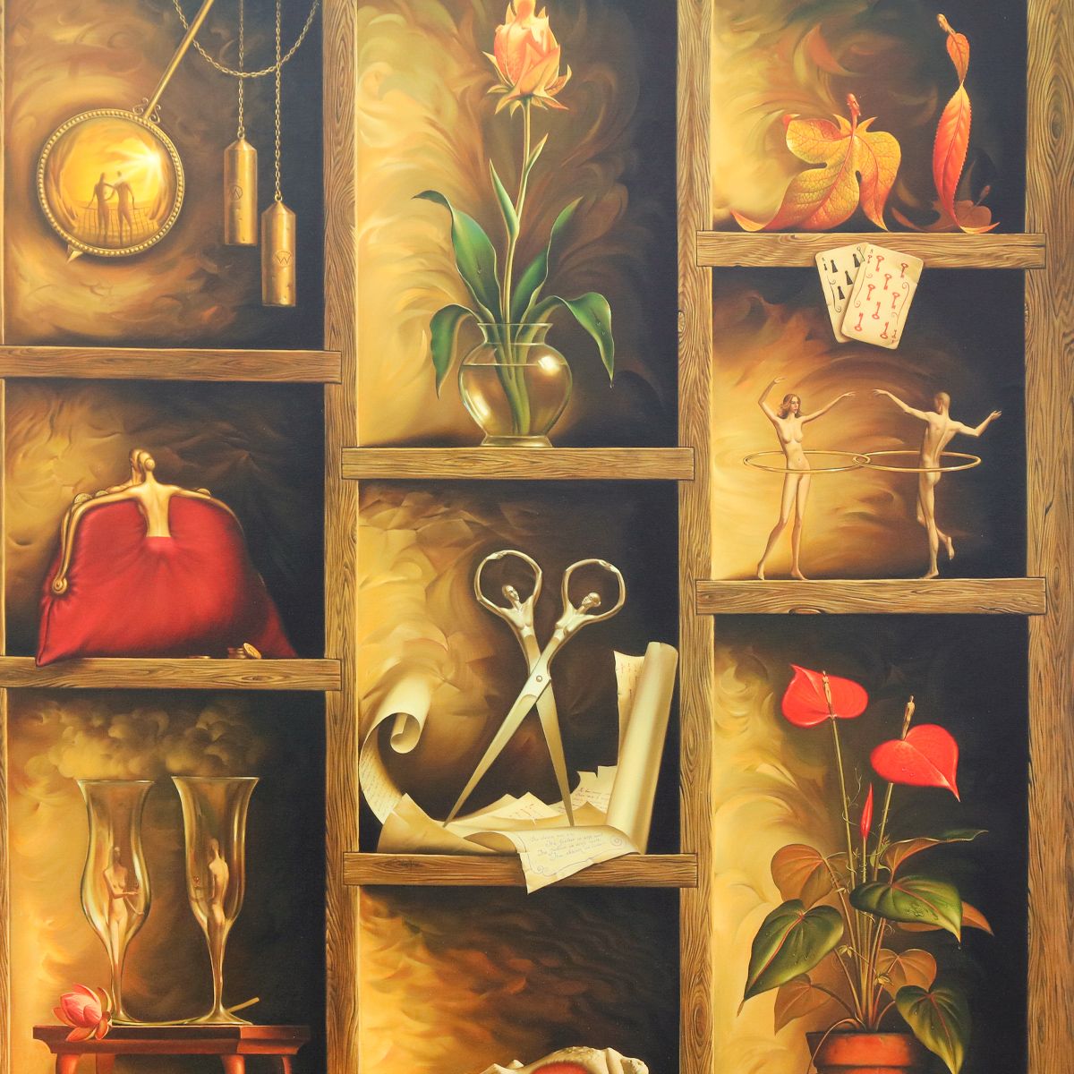 Vladimir Kush- Giclee on Canvas "Matrix of Love"