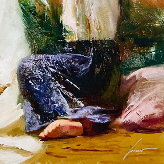 #1 in Edition: Pino (1939-2010) "Thinking of You" Limited Edition on Canvas, HC Numbered 1/25 and Hand Signed with Certificate of Authenticity.