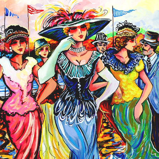 Patricia Govezensky- Original Watercolor "Grand Promenade"