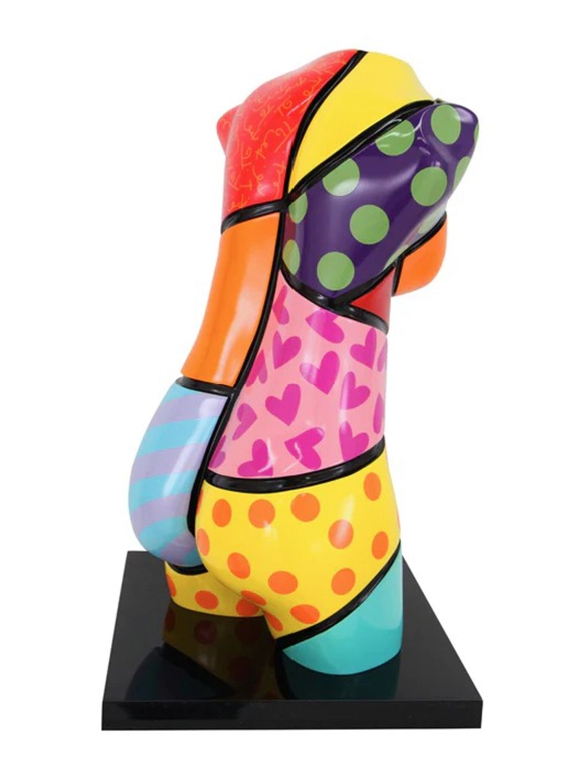 Romero Britto- Mixed Media Sculpture "Classic Orange"