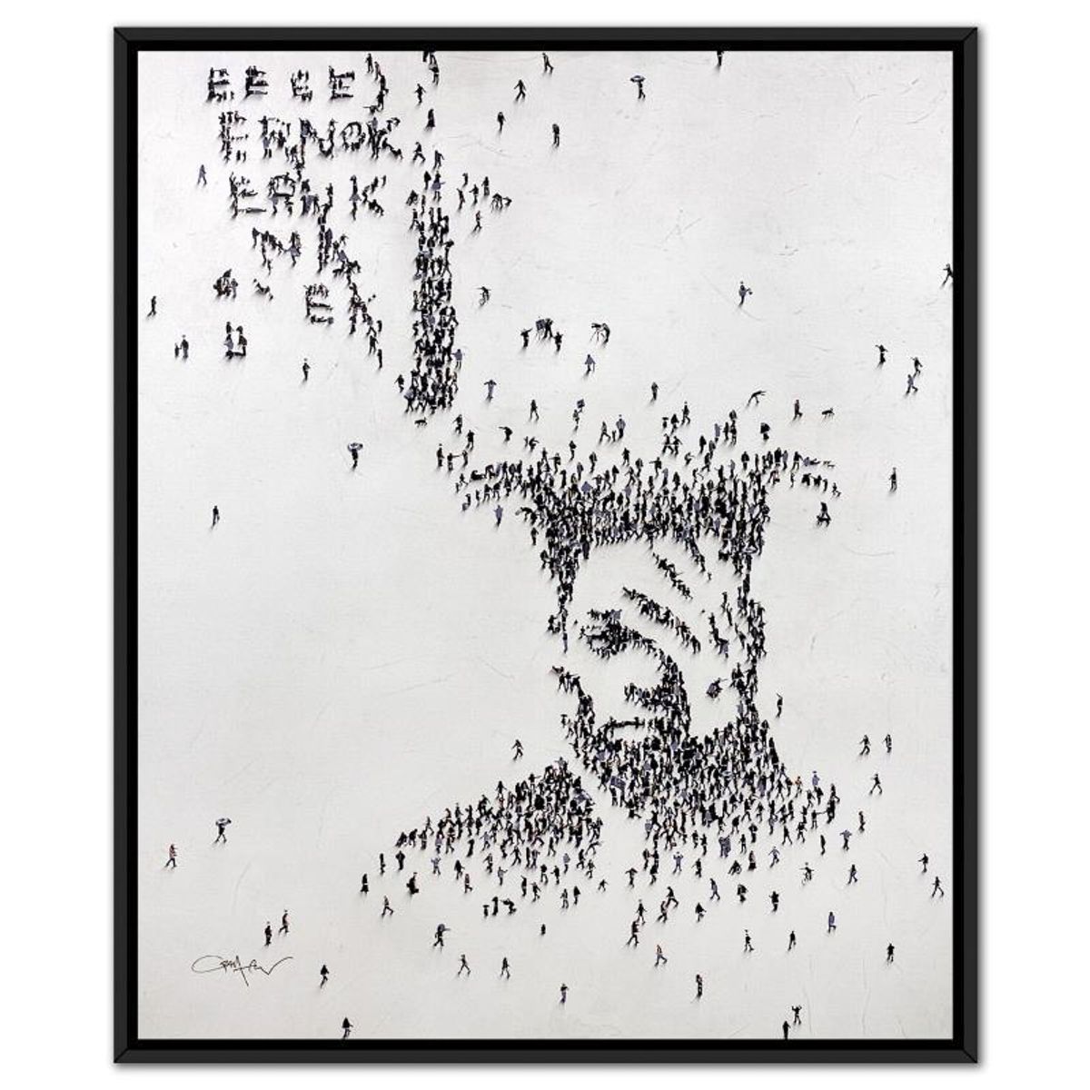 Craig Alan, "Populus: The Walk" Framed, Hand Signed Limited Edition Canvas with Letter of Authenticity.