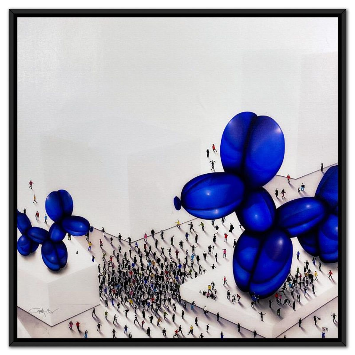 Craig Alan, "Populus: The Underdog" Framed, Hand Signed Limited Edition Canvas with Letter of Authenticity.