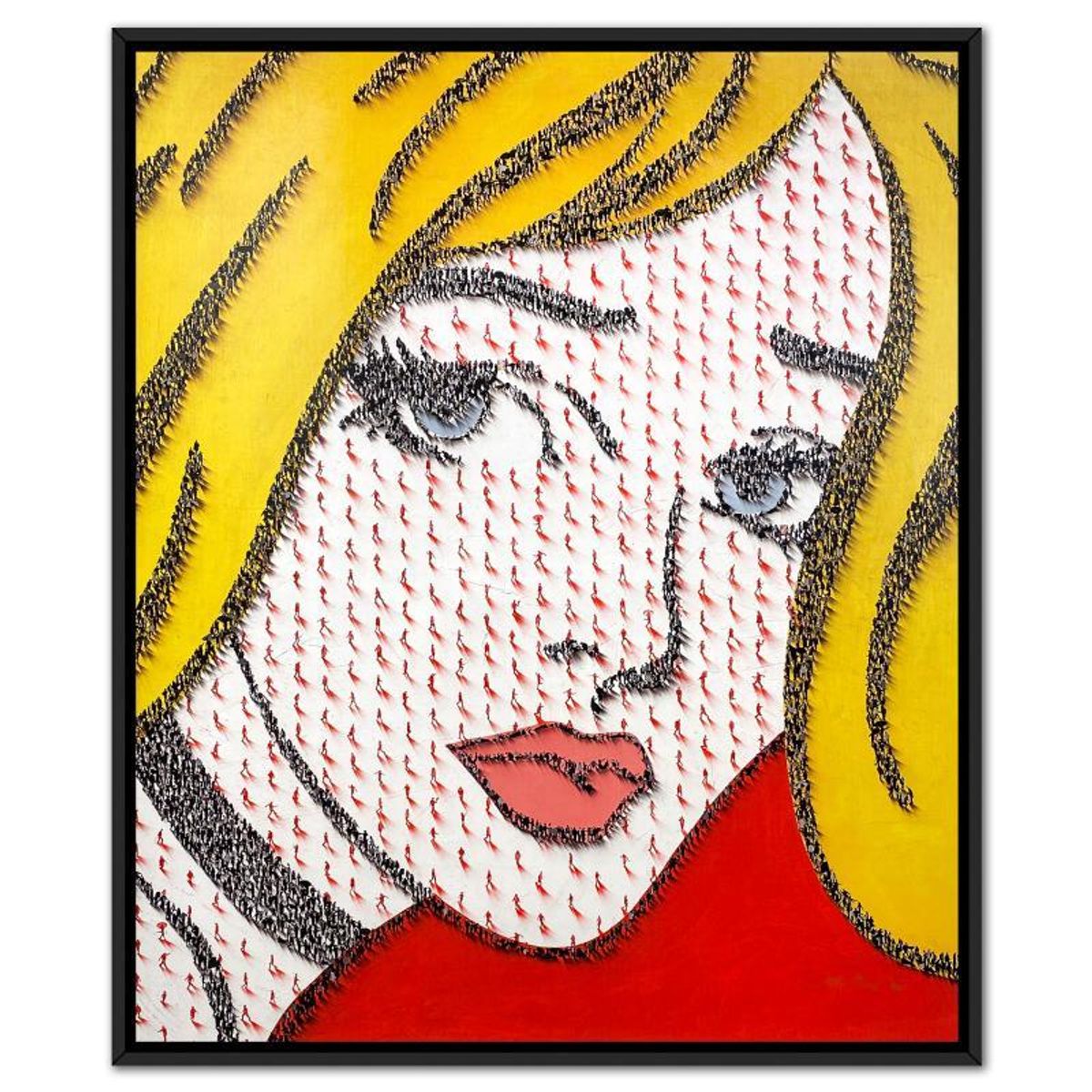 Craig Alan, "Populus: Pulp Nation" Framed, Hand Signed Limited Edition Canvas with Letter of Authenticity.