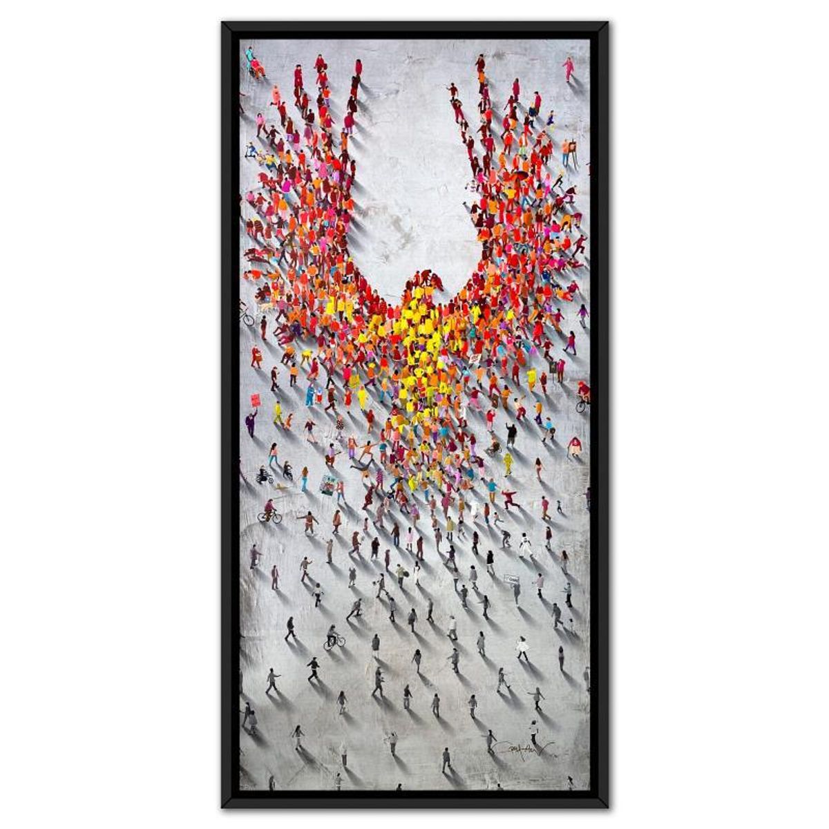 Craig Alan, "Populus: From The Ground Up" Framed, Hand Signed Limited Edition Canvas with Letter of Authenticity.
