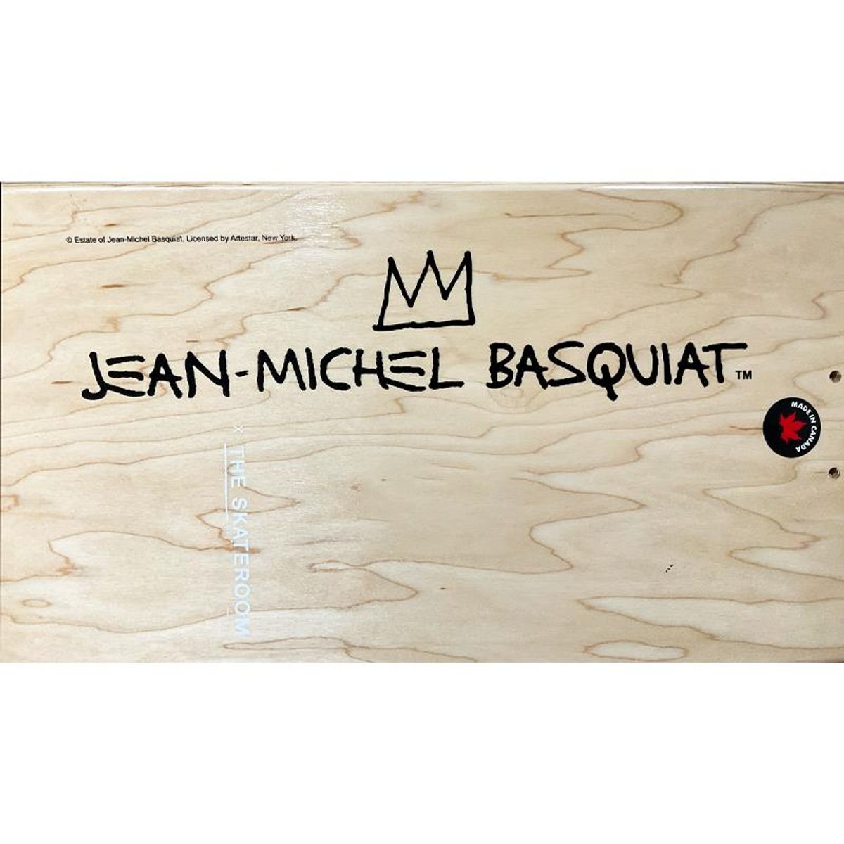 Jean-Michel Basquiat (1960-1988), "La Hara, 1981" Framed Skateboard Triptych, Plate Signed with Letter of Authenticity.