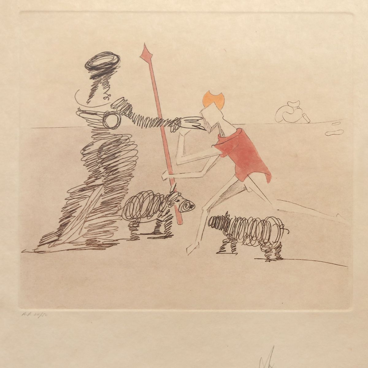 Salvador Dali- Original Lithograph "Pastorale"