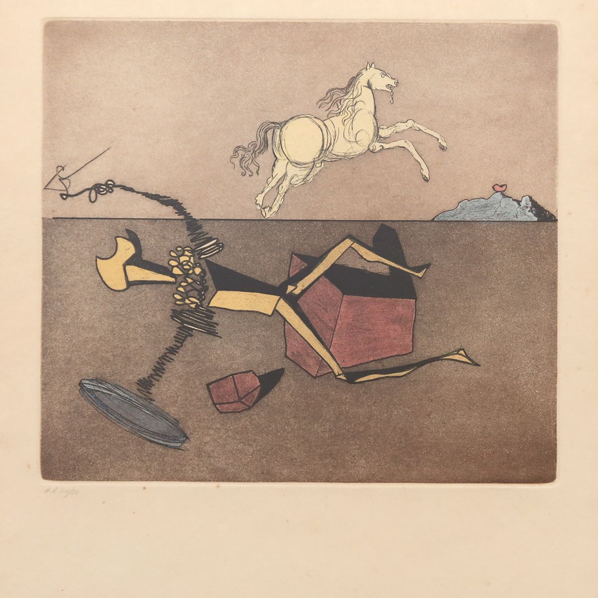 Salvador Dali- Original Lithograph "Aspiration"